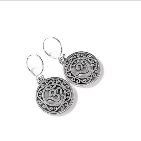 NEW Handcrafted mandala disk dangle earrings - Picture 5 of 7
